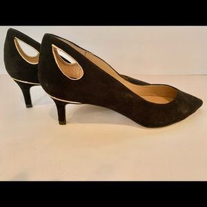 PRICE DROP! Talbots NWT black suede heels size 7M